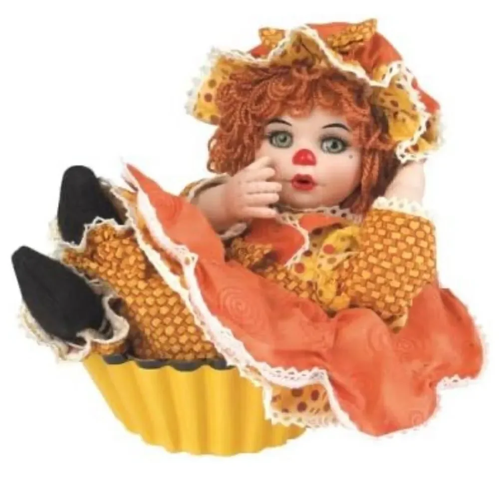New in box Marie Osmond Pumpkin‎ Spice Rag A Muffin porcelain doll